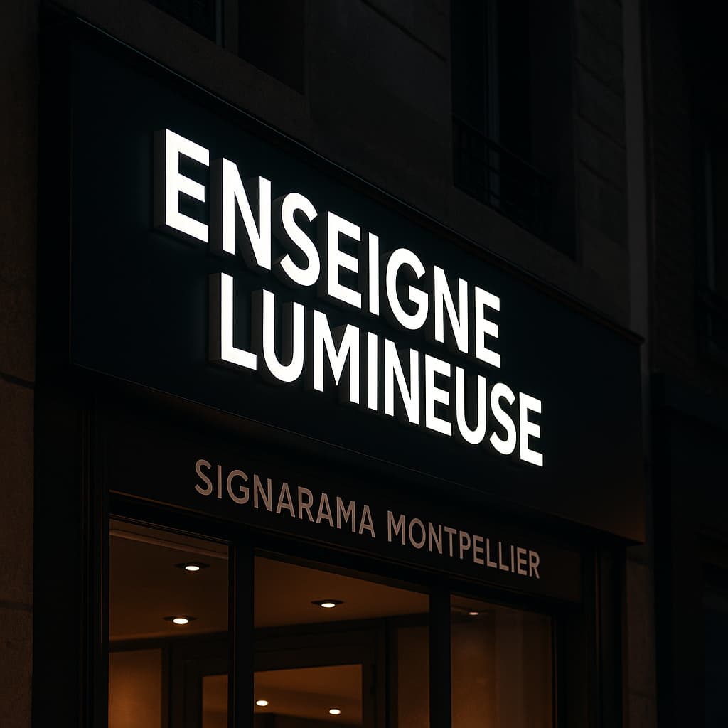 enseigne lumineuse carre